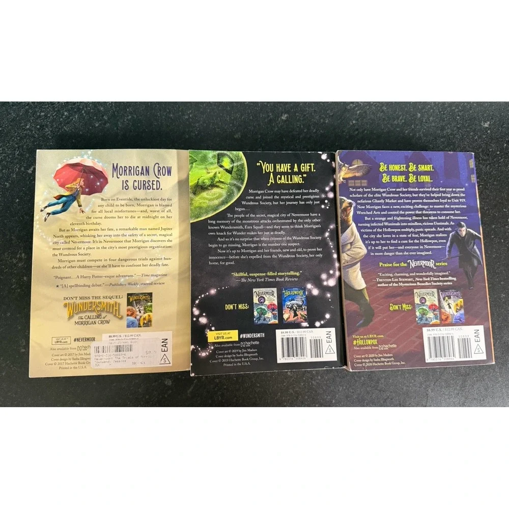Jessica Townsend Nevermoor Series Books 1-3 Paperback Set Morrigan Crow